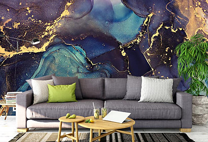 Fototapeta Blue gold 2050